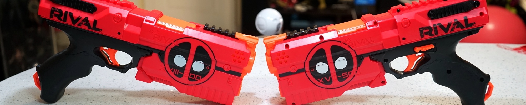 小贱贱附体,nerf rival 死侍双枪开箱&试玩