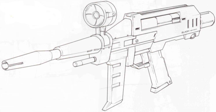 添加了瞄准器和前握把的xbr-m79-07g型