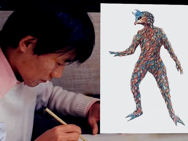 佩罗林卡星人的设计师，日本影视美术大师池谷仙克。大家耳熟能详的“双尾怪”、"特贡"都是大师的名作