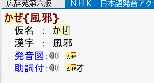 NHK发音词典标记语音的方法