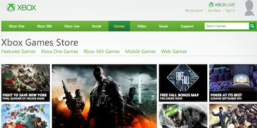 XboxLive卖场改名Xbox游戏商店