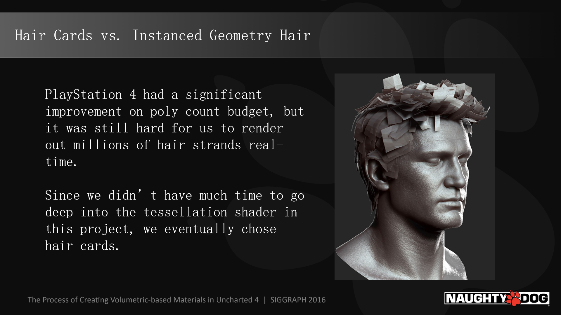 头发面片 VS 有独立几何体的头发