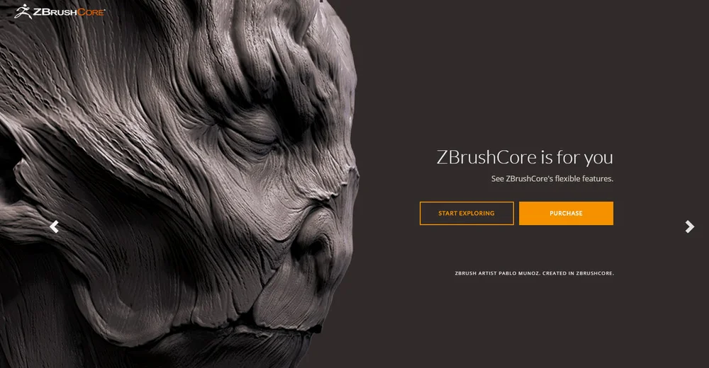 ZbrushCore 主页，这样帮他安利，感觉好像我收了Zbush的钱一样。