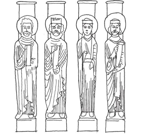 圖片1.21:浮雕在中世紀的教堂裡被用來向基本不識字的民眾傳遞聖經。