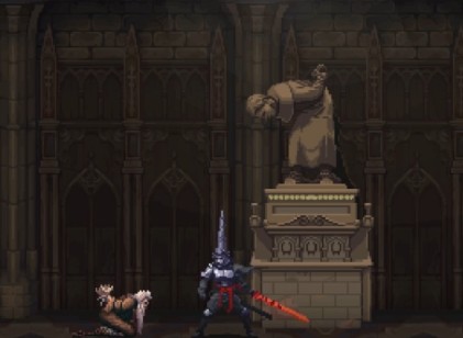 赤足聖客的石像