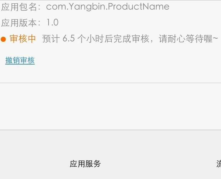 “预计6.5个小时后完成审核”这样的提交状态已经原封不动的保持了一个月