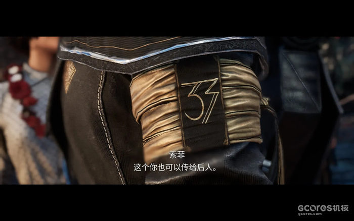 古斯塔夫作为33号远征队员的袖章