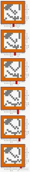 排列完成，检查无误，去掉边框，此时得出了关于数字的一个解（你没看错，有好几个解）