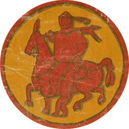 游戏中的阿瓦尔旗帜,这个符号实际上来自1799年发现于今天罗马尼亚境内的一组金器（被称为纳吉森特米克洛斯的宝藏，以出土地的匈牙利语命名）中的一件,被称为"胜利王子"金水壶上的图案。