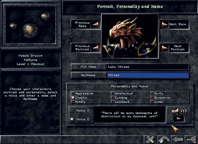《巫術 8》的角色創建系統深度極高，他的人格系統也讓自定義角色跟現代 RPG 遊戲中的很多同伴顯得更為獨特且令人印象深刻。