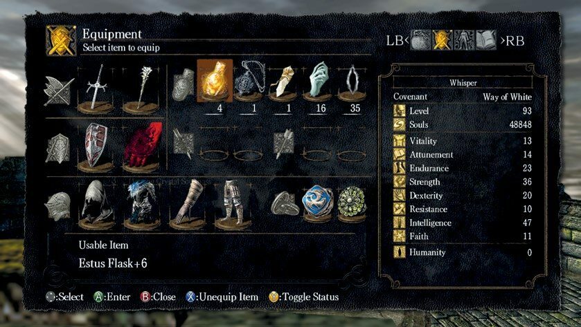 《黑暗之魂》中的每一样道具都能起到其独特的功能和作用，所以玩家可以自创许多丰富迥异的玩法。