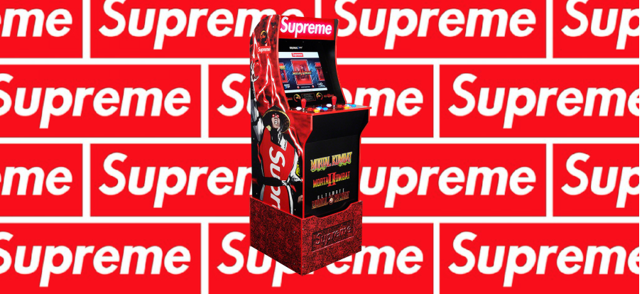 Supreme宣布《真人快打》联名全尺寸复古街机