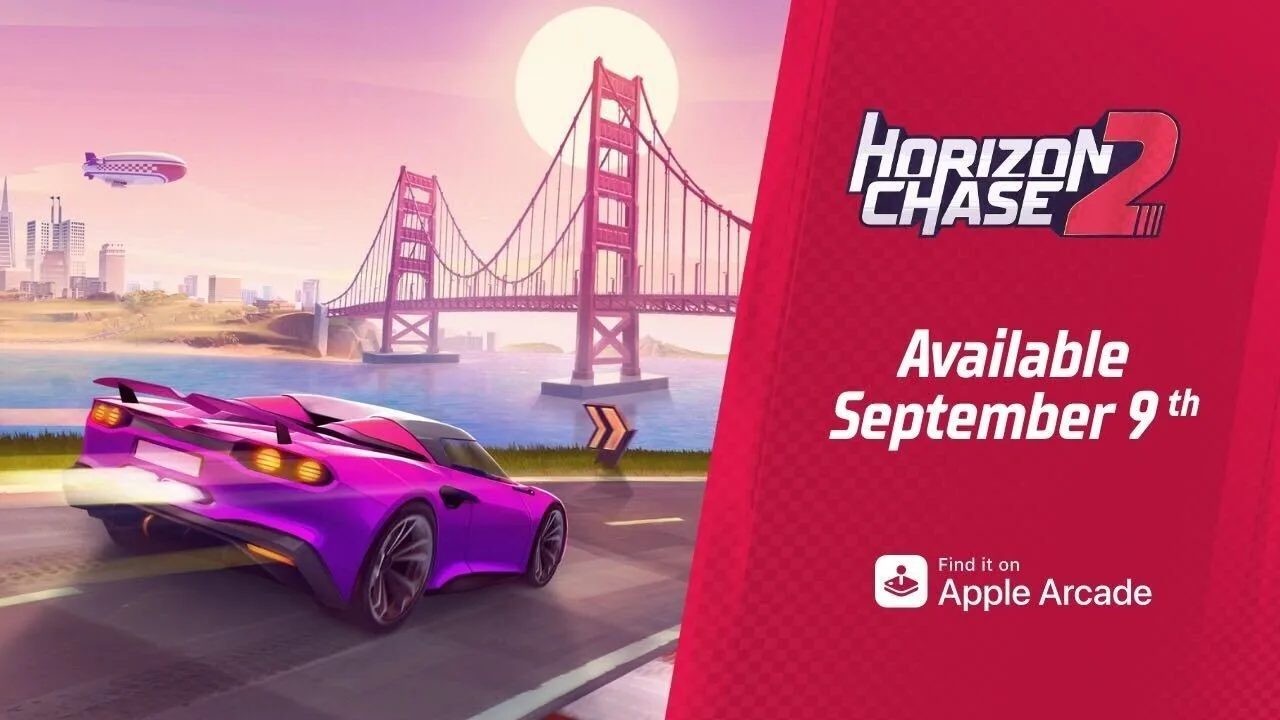 经典街机赛车游戏续作《Horizon Chase 2》正式公开，9月9日登录Apple Arcade