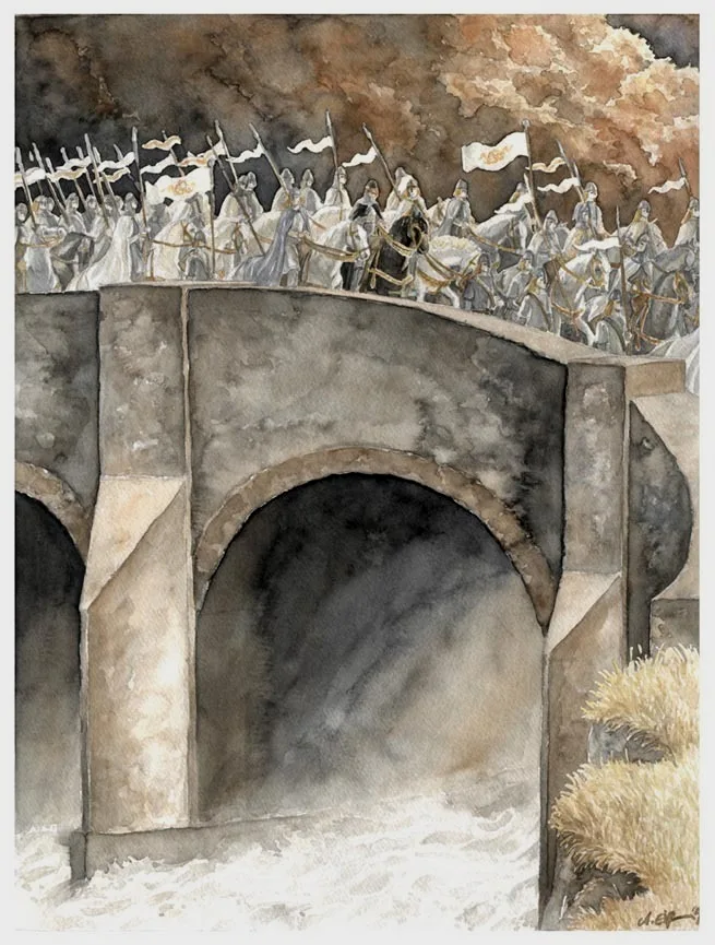图林率军从石桥出兵。