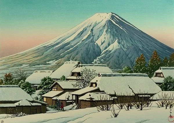 日本近代版画大师川濑巴水的作品