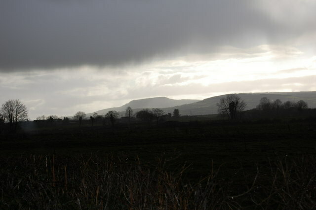  The Devils Bit viewed from the road to Graffin. 