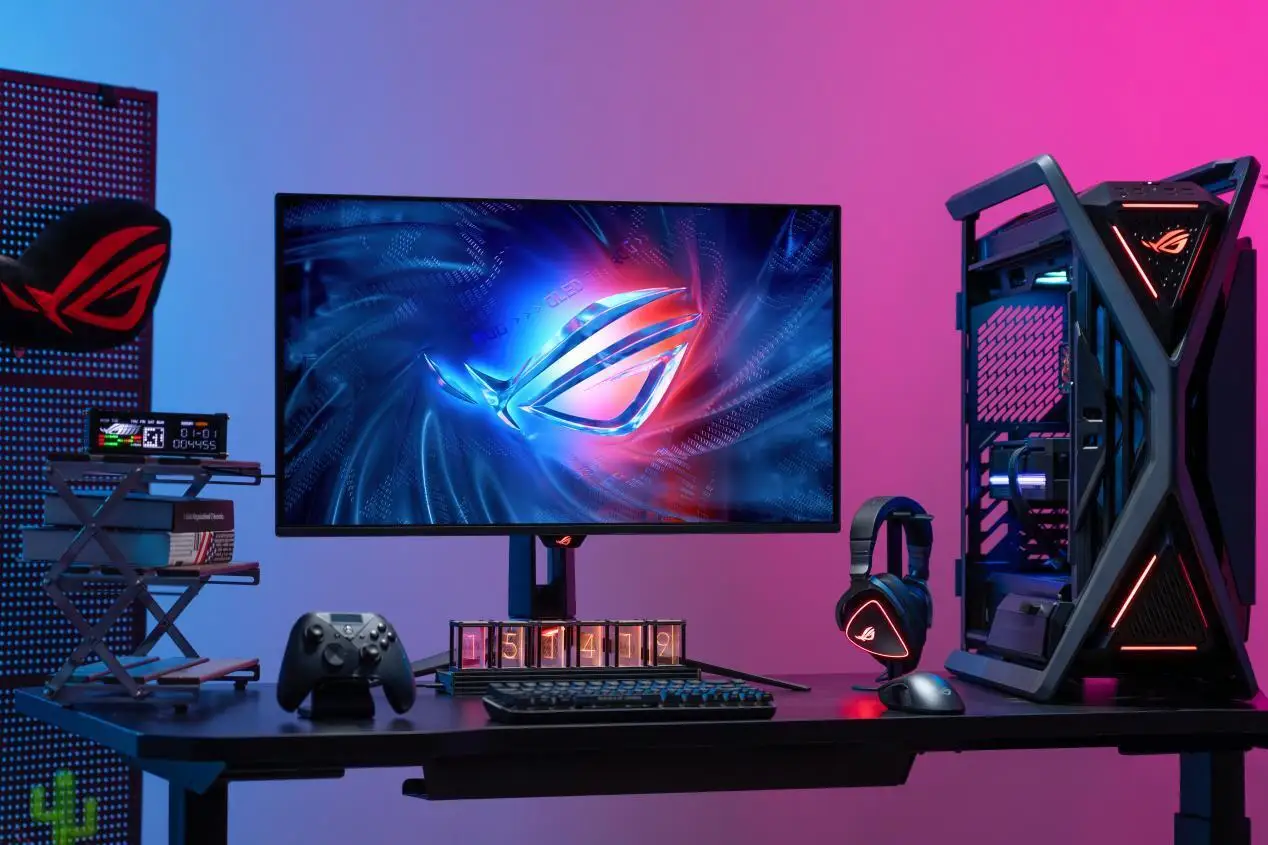 用上顶配大屏游戏神器，拉满沉浸体验感！ROG 超神32 3代显示器测评