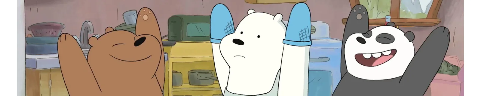 任天堂与《We Bare Bears》联动广告，没想到能在这见到你们仨