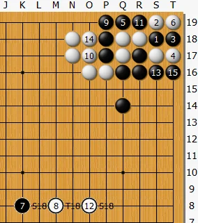 一个不行，两个不行，一直逼着白棋吃了三个黑子……