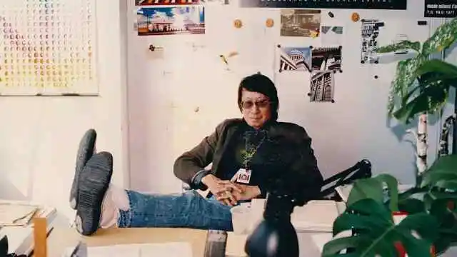 张北海，联合国办公室，纽约，1990（傅运筹摄）