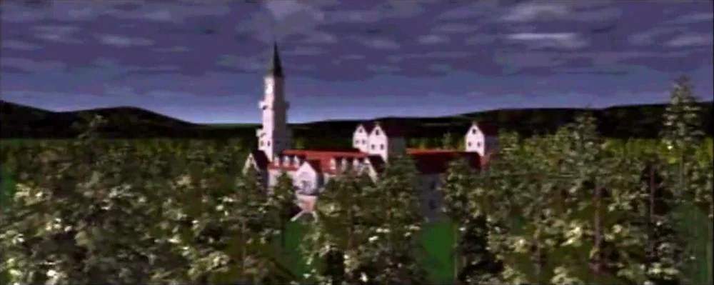 《钟楼》PS1版开场动画中的巴罗斯公馆