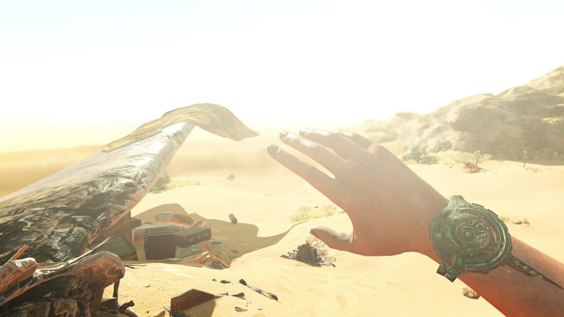 游戏开始于阳光之下的沙漠