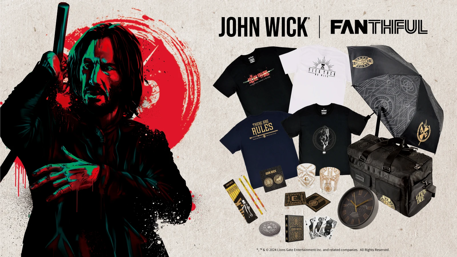 【JOHN WICK x FANTHFUL】《疾速追杀》电影系列授权周边