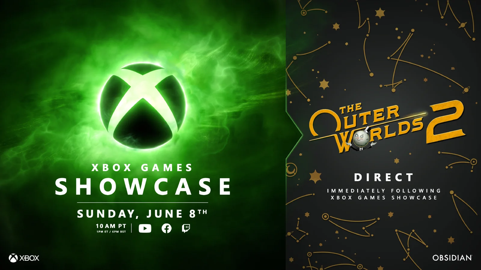 Xbox Games Showcase以及《天外世界2》直面会将于6月9日举办