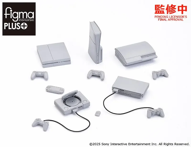 PlayStation全机型的微缩模型正在监修中，可搭配figma可动人偶