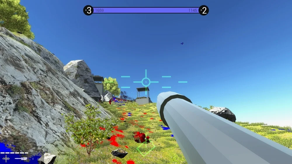 战地风格的坦克驾驶界面