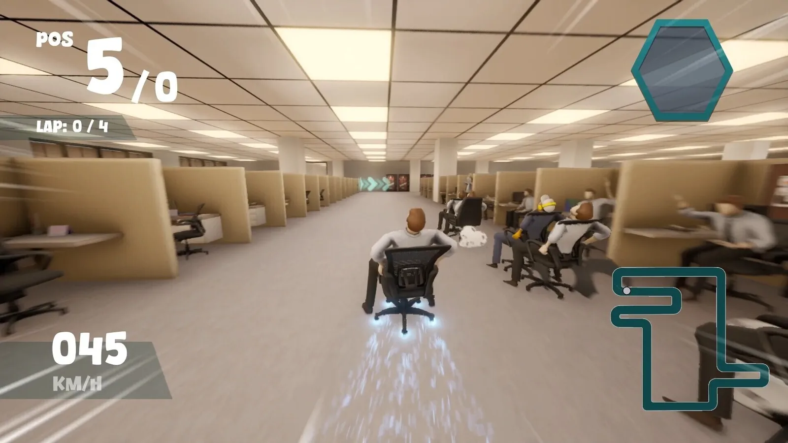 办公室转椅竞速游戏《Need for Seat》Steam页面现已公开