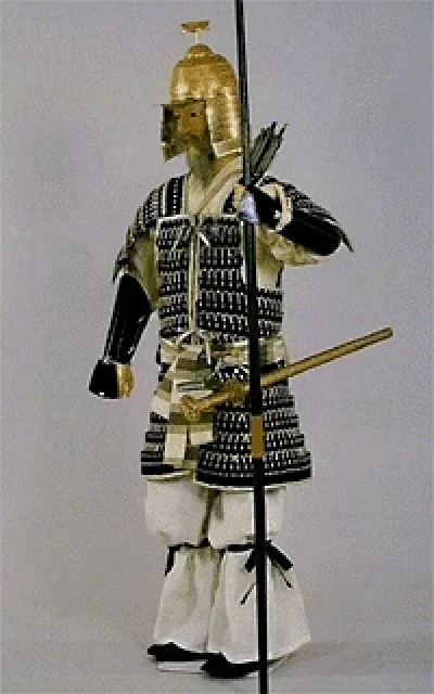 挂甲をつけた武将