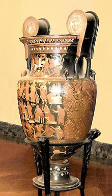 古罗马时期文物大流士花瓶（Darius Vase）上描绘的沙盘
