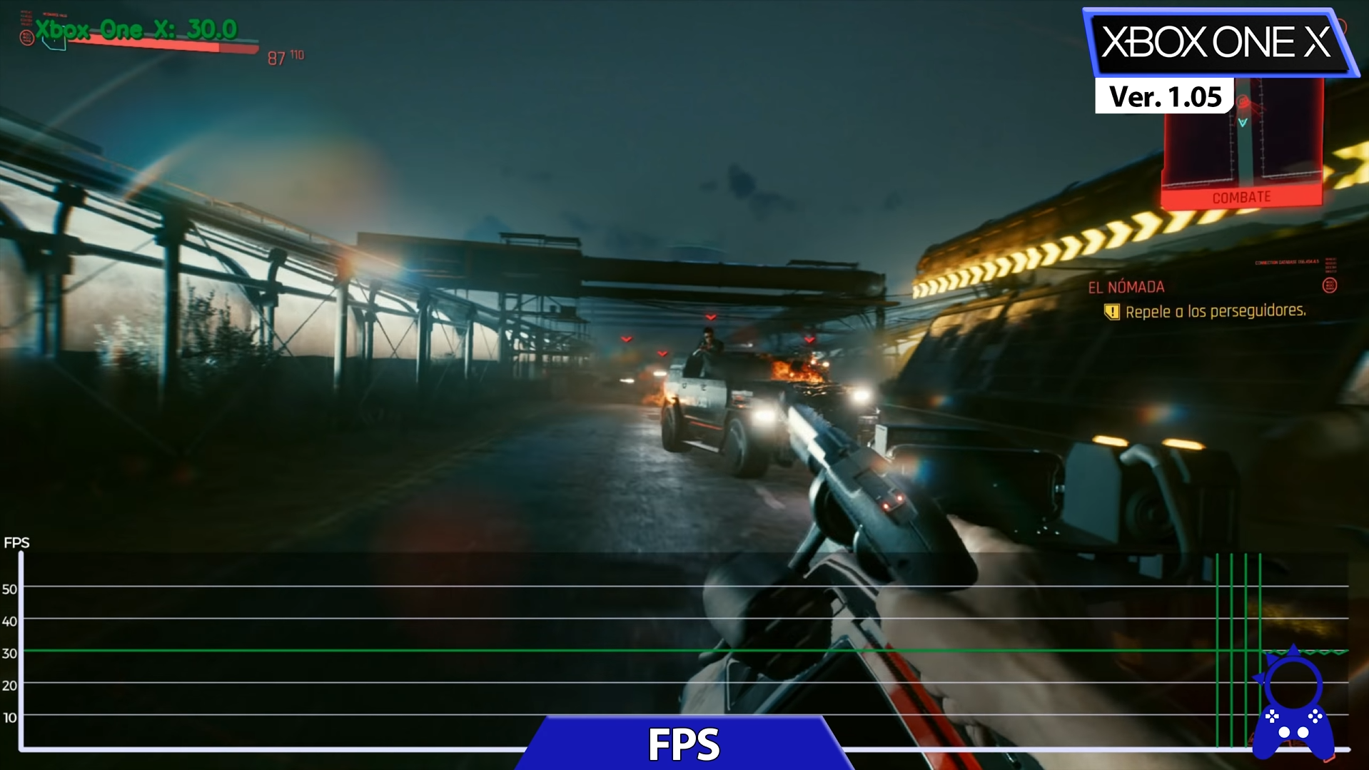 Xbox One X（包括PS4 Pro）相比Xbox One（PS4）性能有着数倍的巨幅飞跃。来源：Youtube@ElAnalistaDeBits