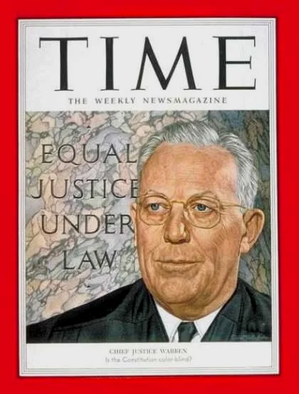 厄尔·沃伦（Earl Warren，1891年3月19日-1974年7月9日）是美国著名政治家、法学家，担任过美国加利福尼亚州州长，1953年至1969年期间担任美国首席大法官。在担任首席大法官期间，美国最高法院做出了很多涉及种族隔离、民权、政教分离、逮捕程序等著名判例。2006年，沃伦被美国的权威期刊《大西洋月刊》评为影响美国的100位人物之一（名列第29位）。