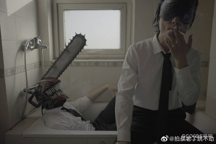 好耶,我做了《电锯人》中电锯人的电锯头
