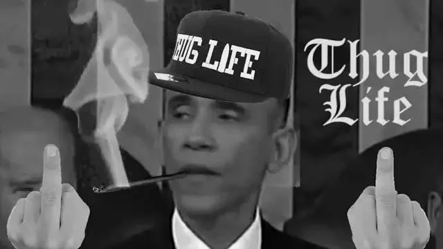 Thug Life的网络P图可谓无处不在。