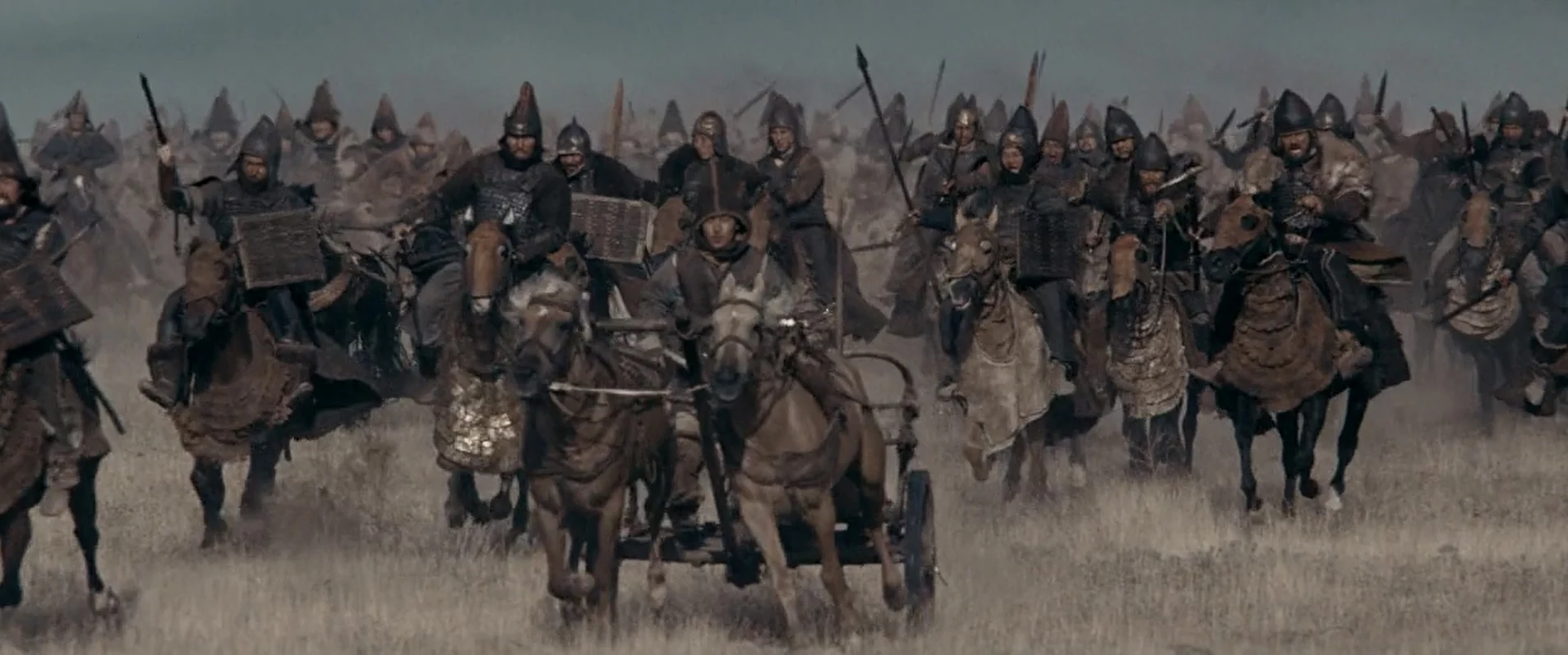 半具装的斯基泰骑兵，当时重骑兵和轻骑兵的分界线还不清晰