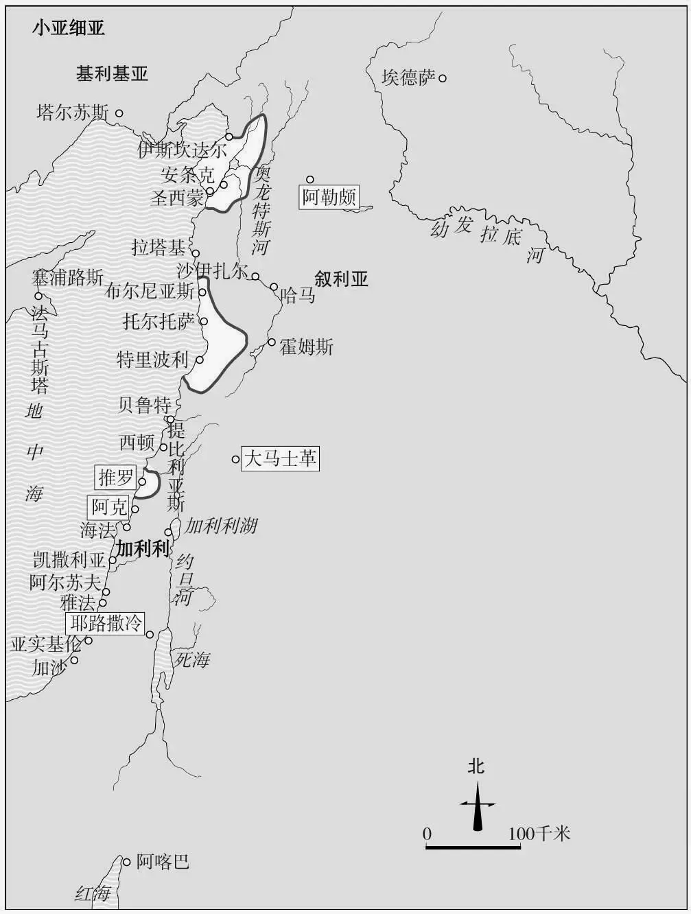 好不容易找到一张图，不过图中把“阿卡”翻译成了“阿克”