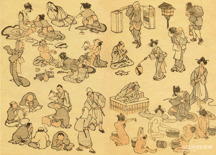 通过《浮世绘》聊聊设计:第一期 北斋漫画 通过《浮世绘》聊聊设计:第一期 北斋漫画