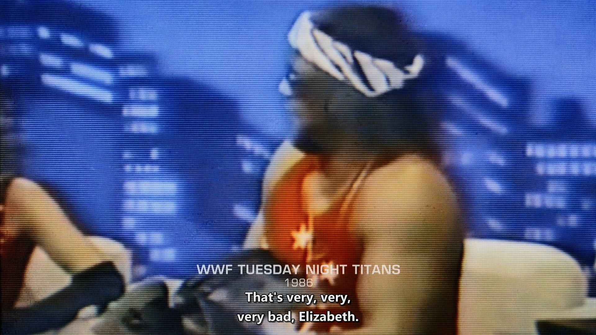Randy Savage在一次WWF采访节目中