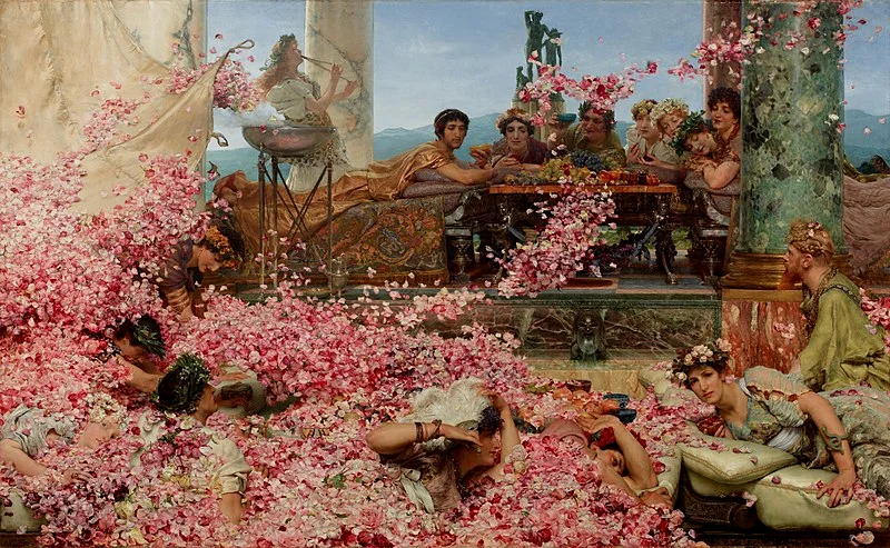 《The Roses of Heliogabalus》--劳伦斯·阿尔玛 - 塔德玛，奢靡的罗马人什么都能变成狂欢盛典