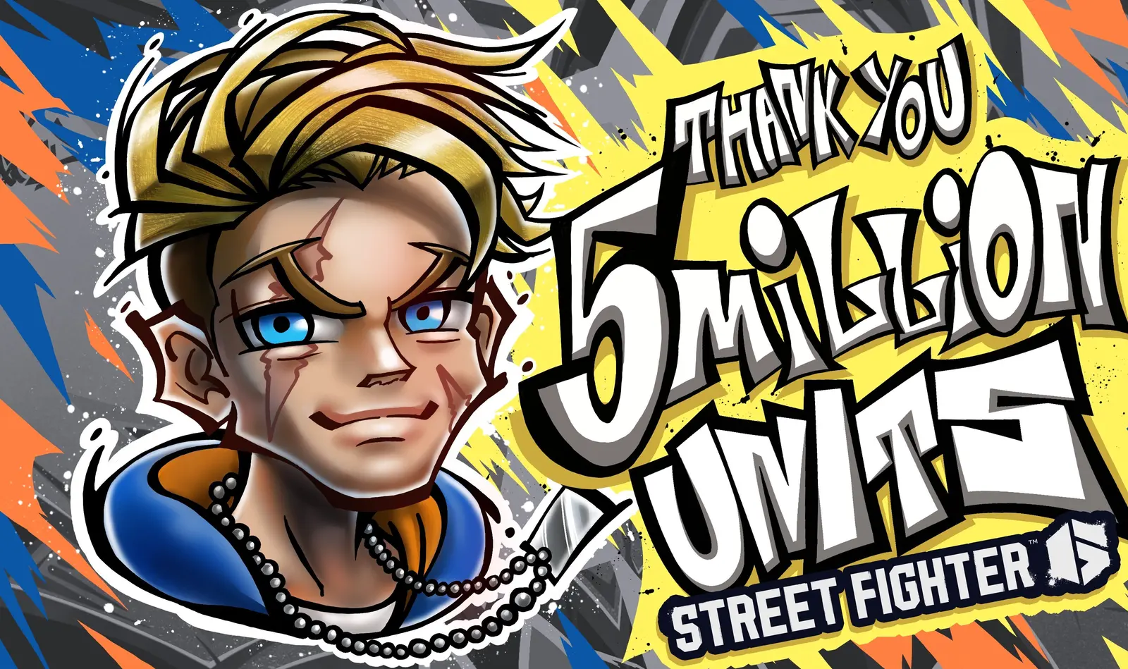 Capcom官方宣布，《街头霸王6》销量已突破500万份！