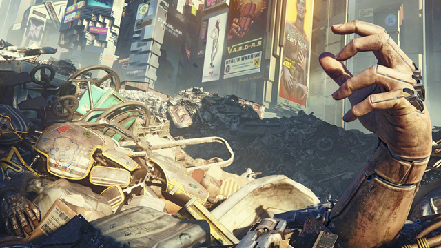 网友传《赛博朋克2077》概念图一张,疑似基努里维斯饰演的角色现身于