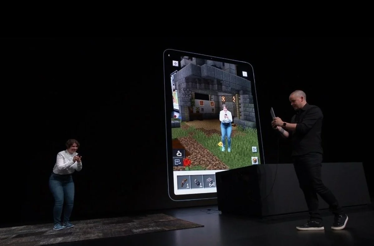 在WWDC 2019上苹果带来了《我的世界：Earth》的实机演示