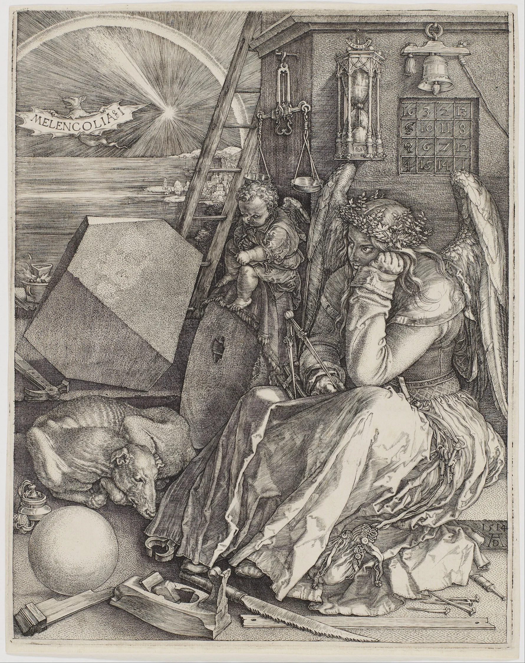 Melencolia I, Albrecht Dürer, 1514