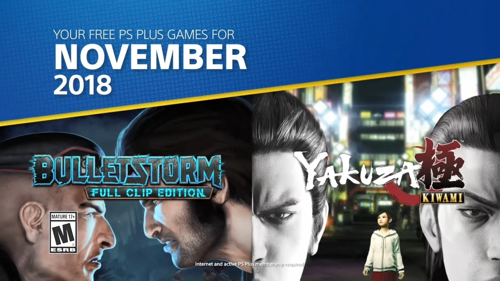 《如龙 极》与《超凡双生》，PS Plus十一月欧美服、港服会免游戏公开