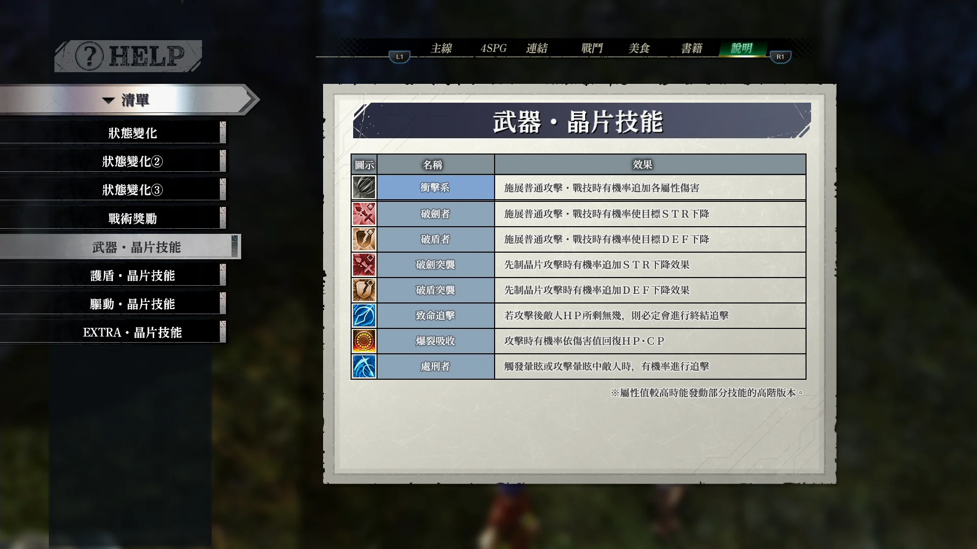 物理链的装片技能效果