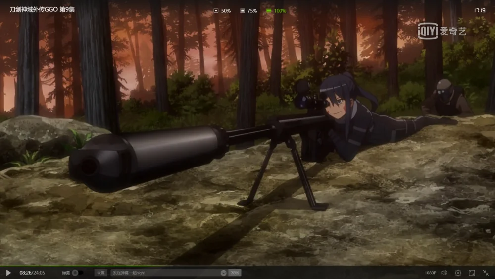 动画中的M107A1装有消声器