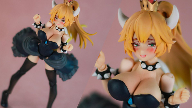 罪过,有人把你们最喜欢的库巴公主做成了可动模型